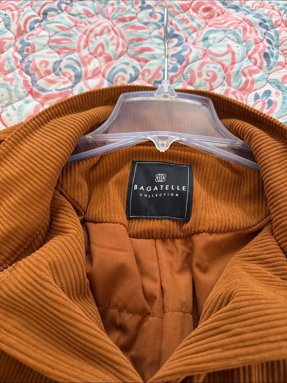 bagatelle Corduroy Utility Jacket - Rust Brown - Picture 3 of 6